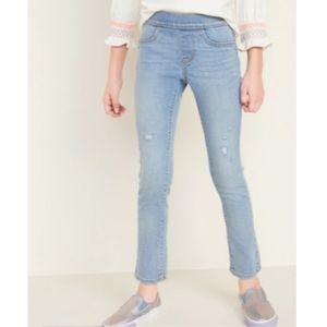 NWT Old Navy XS youth skinny pull on durable jeans